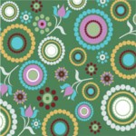 Green Circles Flowers